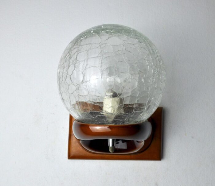 space age murano glass wall light italy 1980 1