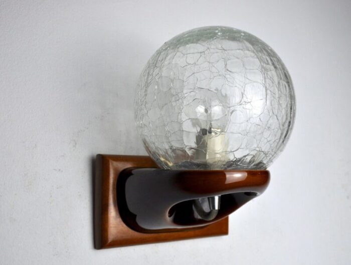 space age murano glass wall light italy 1980 4