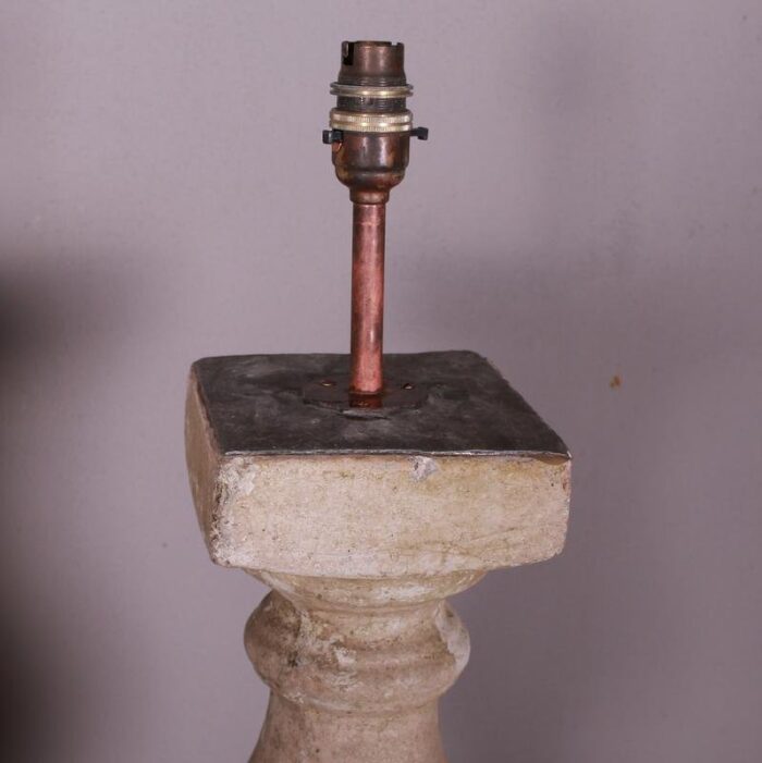 stone balustrade table lamps set of 2 5