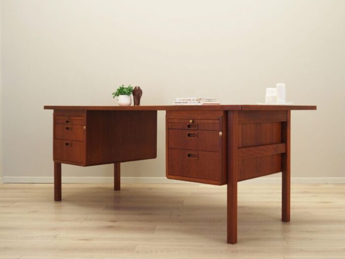 swedish teak desk from atvidaberg 1970s 6860