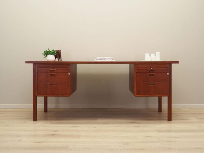 swedish teak desk from atvidaberg 1970s 7411