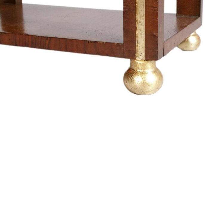 table nightstand in walnut by osvaldo borsani for atlier di varedo 1930s 4442