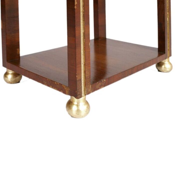 table nightstand in walnut by osvaldo borsani for atlier di varedo 1930s 9119