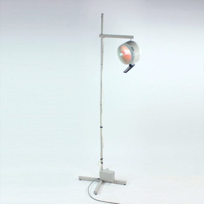 tall metal doctor s lamp czechoslovakia 1950s 1