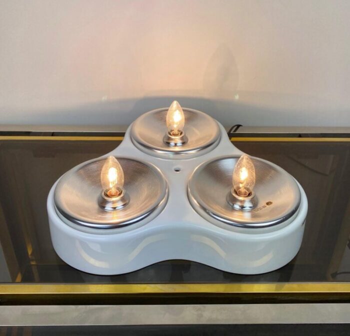 three lights sconces from iguzzini italy 1970s 6