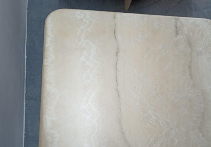 travertine table 1980s 0741