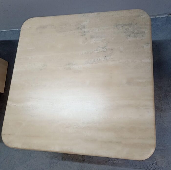 travertine table 1980s 5409