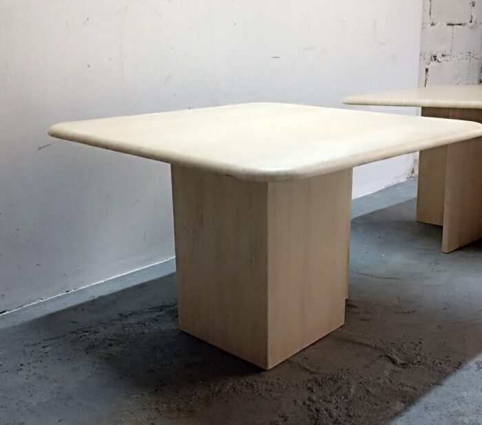 travertine table 1980s 6504