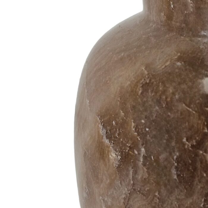 turned brown marble stone vase urn shaped 8625 4534