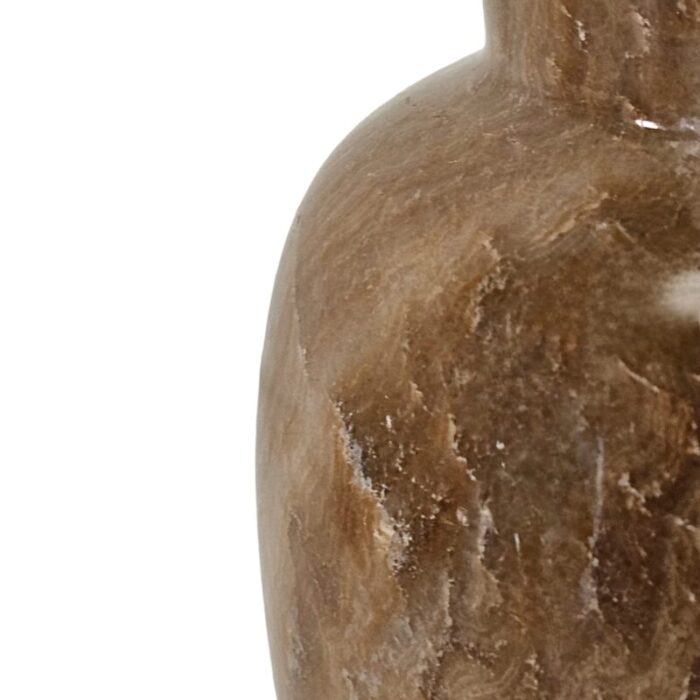 turned brown marble stone vase urn shaped 8625 4926