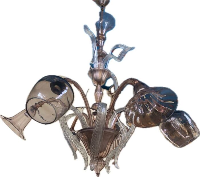 venetian chandelier in murano glass 1940s 1