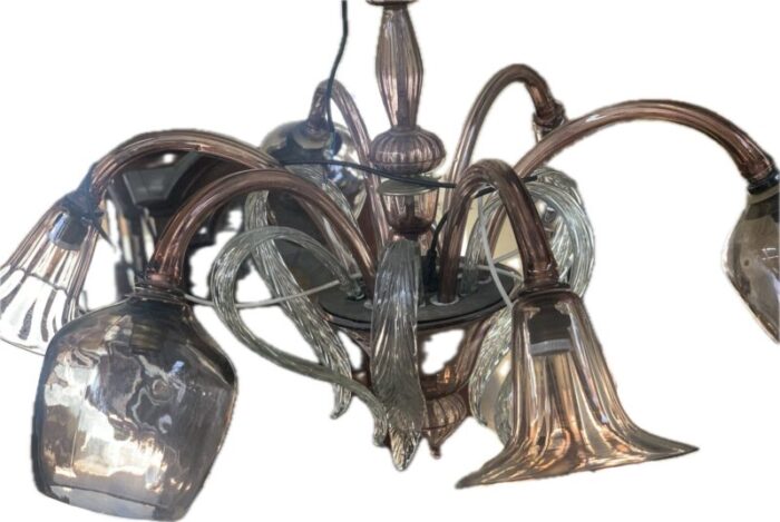 venetian chandelier in murano glass 1940s 7