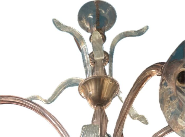 venetian chandelier in murano glass 1940s 8