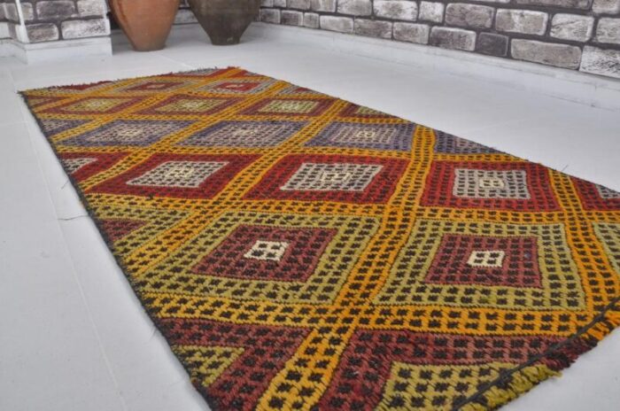 vintage anatolian kilim rug 1960s 5515