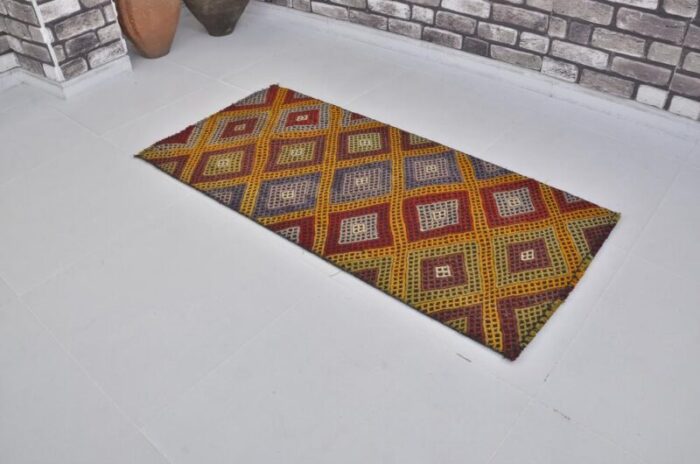 vintage anatolian kilim rug 1960s 6088