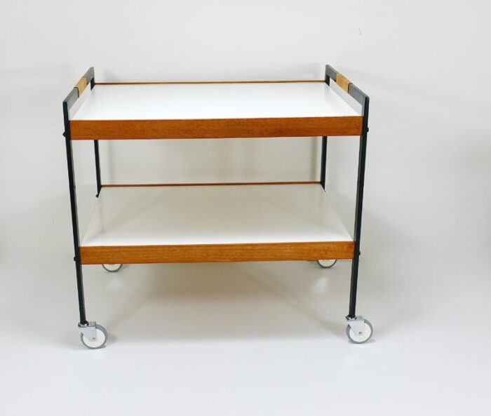 vintage austrian bar cart drinks trolley by carl aubock 1960s 0603