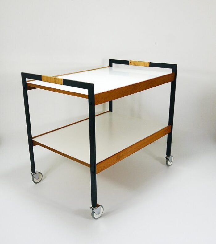 vintage austrian bar cart drinks trolley by carl aubock 1960s 2153