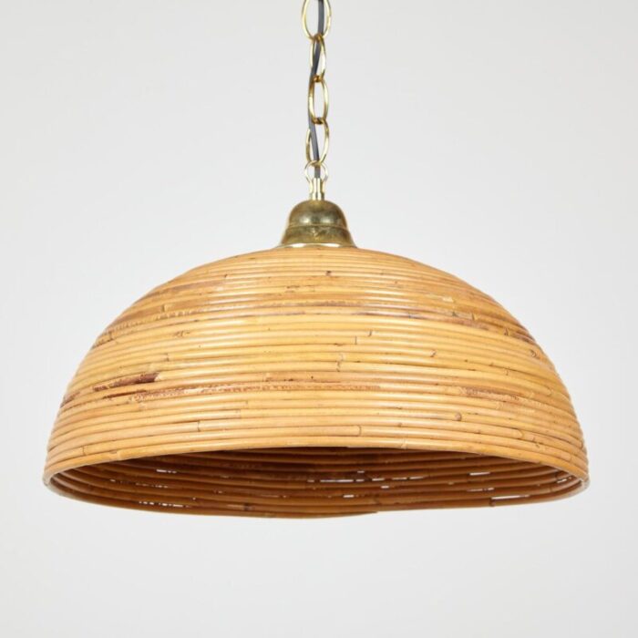 vintage bamboo pendant lamp 1