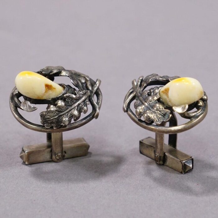 vintage bavarian traditional costume jewelry cufflinks 8522