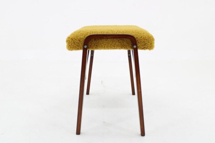 vintage beech stool 1960s 7259