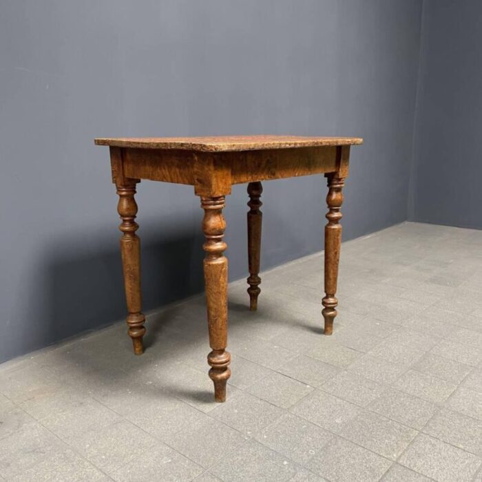 vintage brown painted table 4154