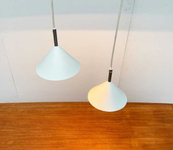 vintage danish pendant lamps set of 2 10