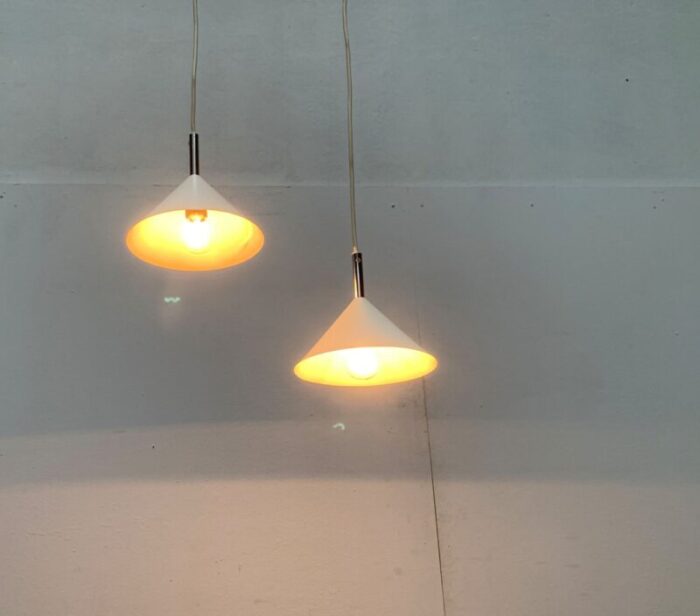 vintage danish pendant lamps set of 2 13