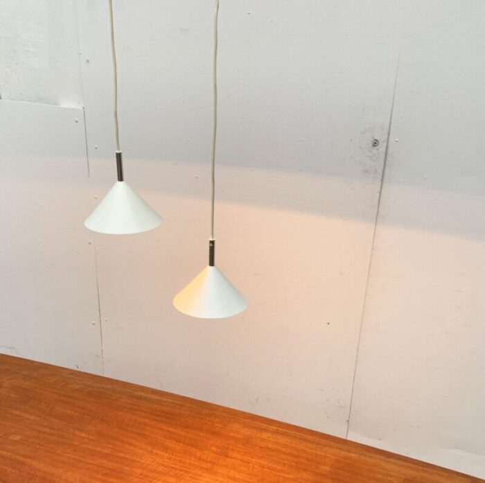 vintage danish pendant lamps set of 2 34