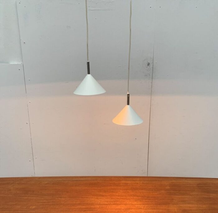 vintage danish pendant lamps set of 2 41