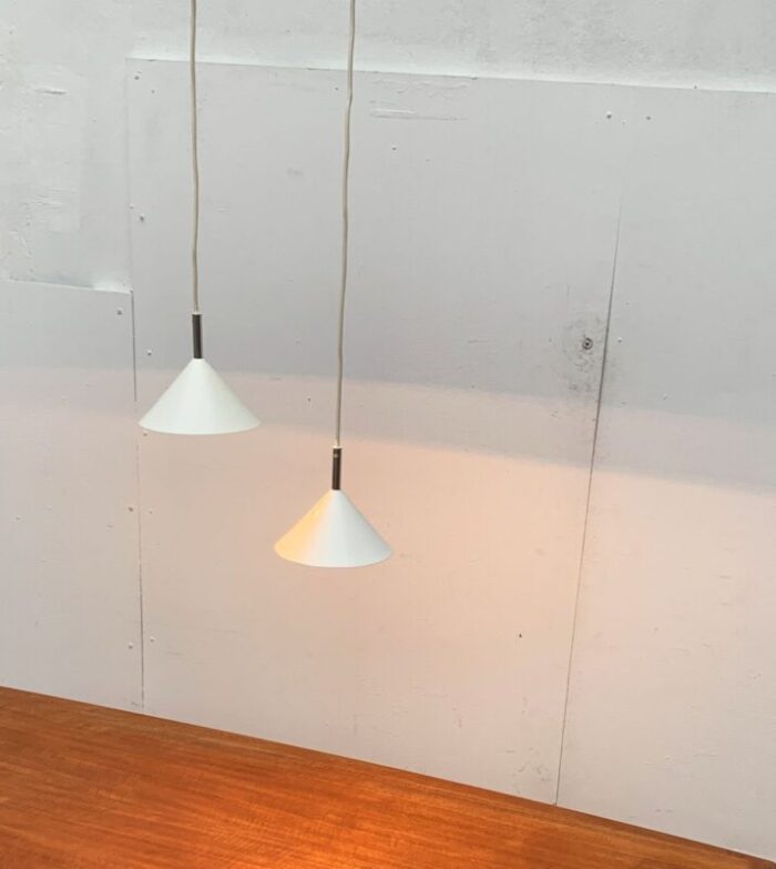 vintage danish pendant lamps set of 2 42