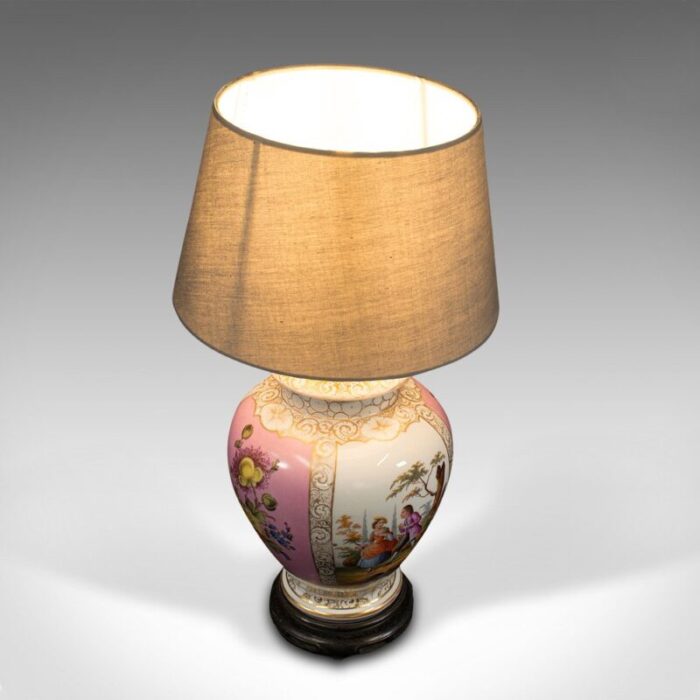 vintage decorative ceramic table lamp 1970s 7