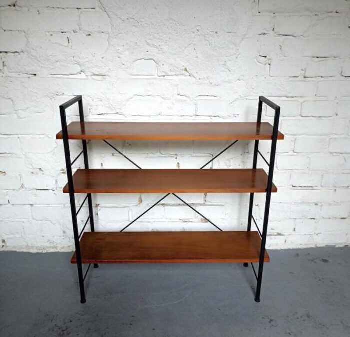 vintage freestanding shelf 1960s 0606