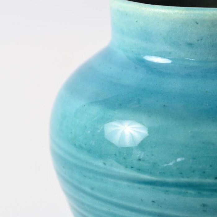 vintage french studio pottery vase from accolay 1960s 1520