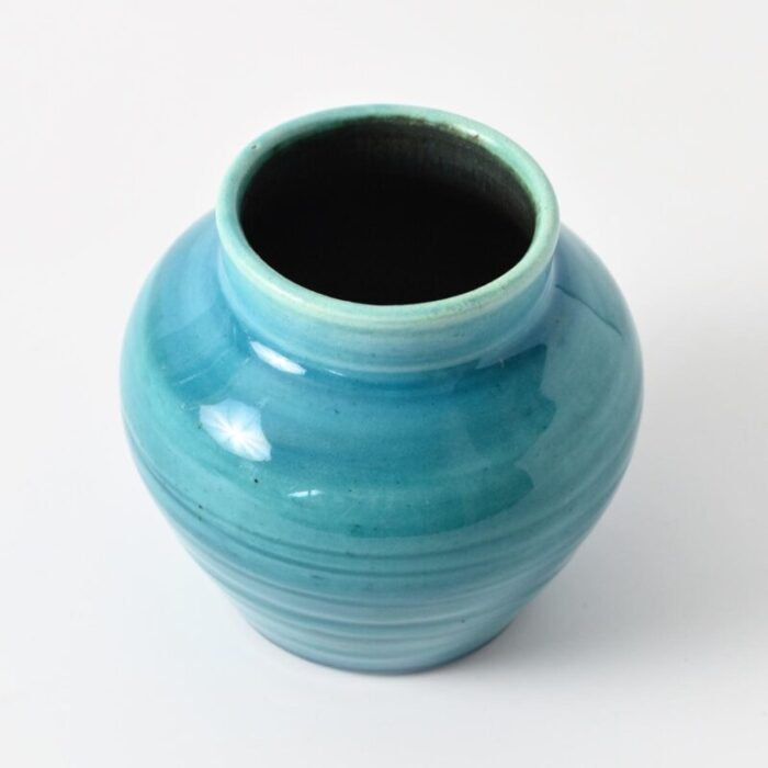 vintage french studio pottery vase from accolay 1960s 6193