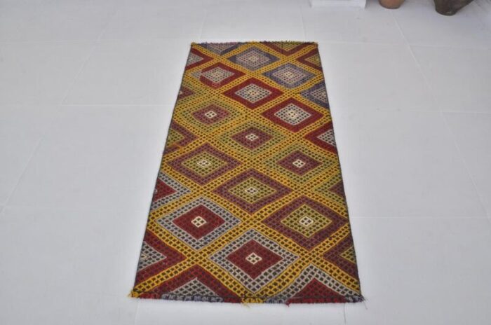 vintage handwoven kilim rug 1960s 0921