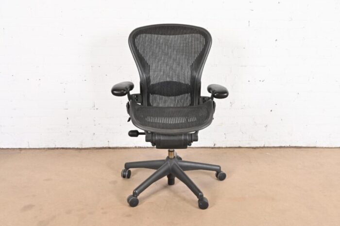 vintage herman miller tilt and swivel classic office desk aeron chair 4078