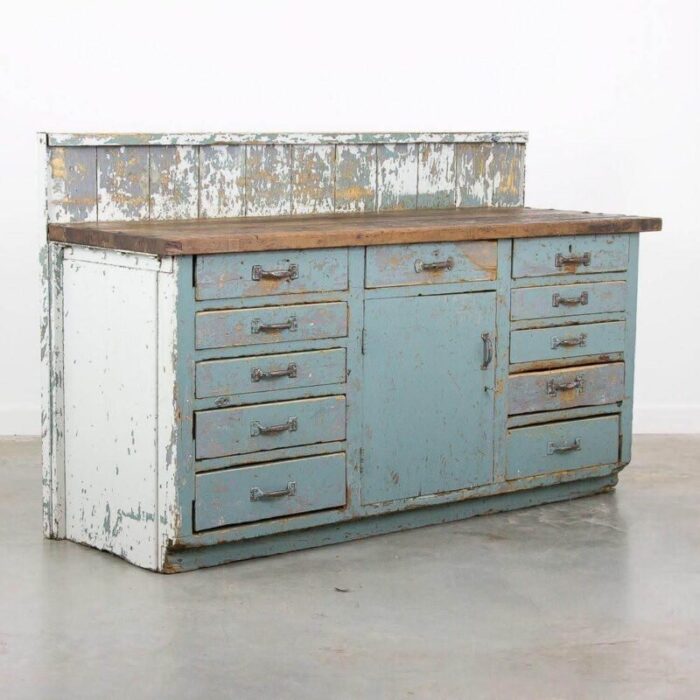 vintage industrial work counter 1017