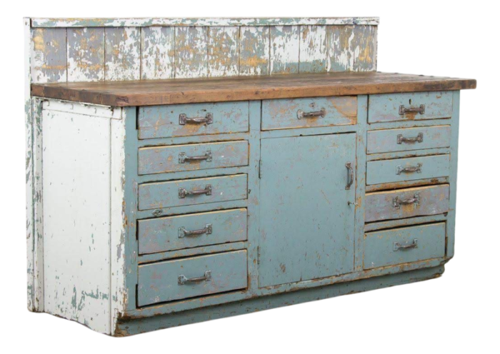 vintage industrial work counter 2782