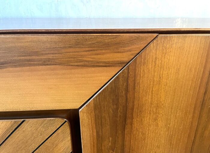 vintage italian sideboard in american walnut 1970s 6019