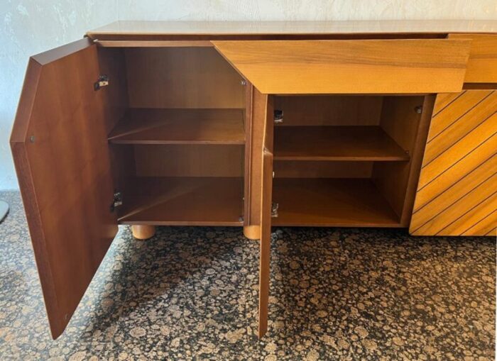 vintage italian sideboard in american walnut 1970s 7086