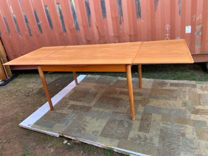 vintage modern ansager mobler teak danish extendable table 1044