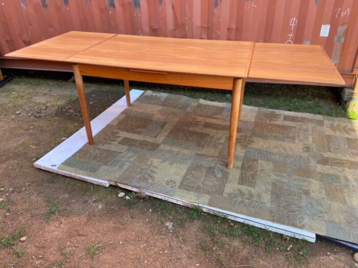 vintage modern ansager mobler teak danish extendable table 2696