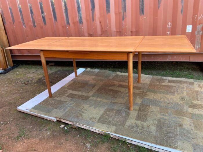 vintage modern ansager mobler teak danish extendable table 6784