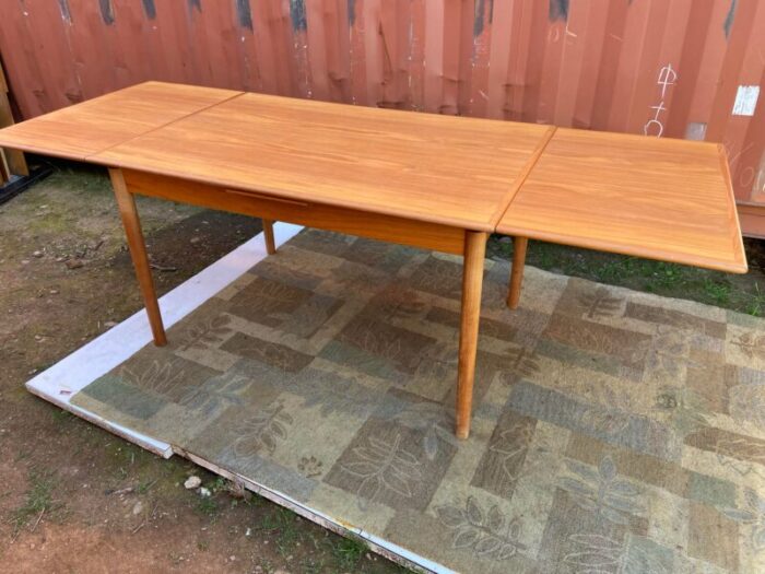 vintage modern ansager mobler teak danish extendable table 8686