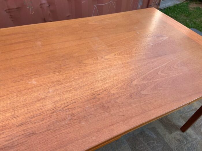 vintage modern teak danish dining extendable table 4113