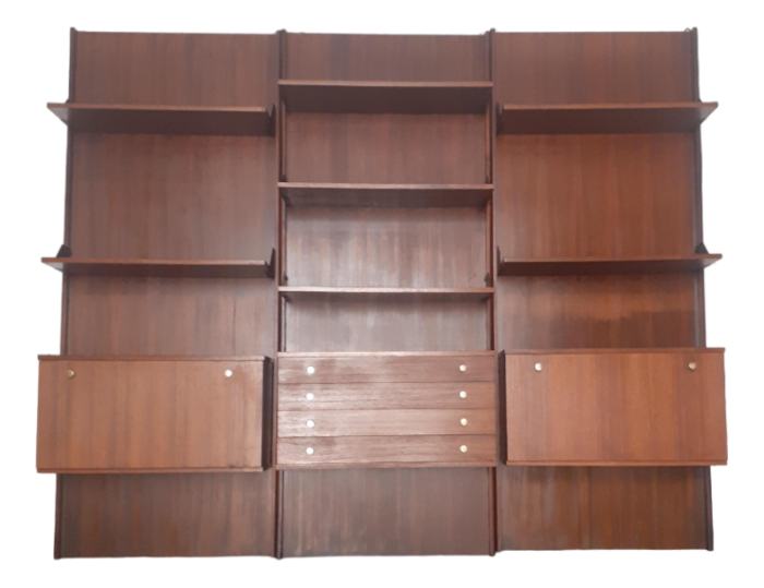 vintage modular bookcase in wood 1840