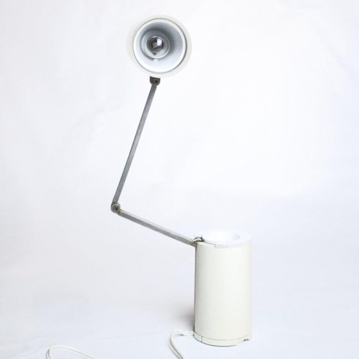 vintage multi functional white model na 101 desk lamp from lloyds 1960s 10