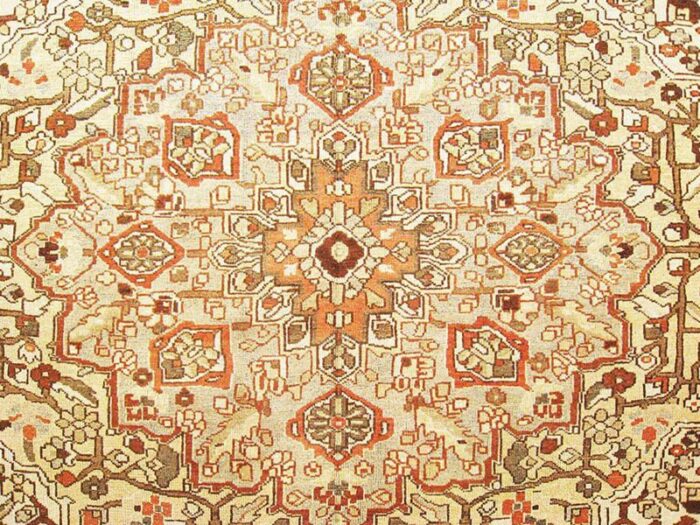 vintage persian baktiari oriental rug in room size w medallion 5306