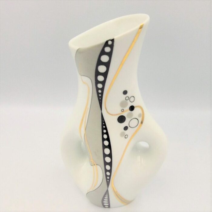 vintage porcelain hydra breakdance vase by gerold tettau 1980s 4932