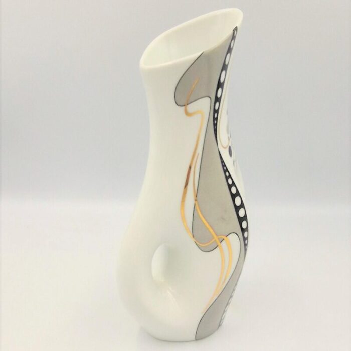 vintage porcelain hydra breakdance vase by gerold tettau 1980s 5701